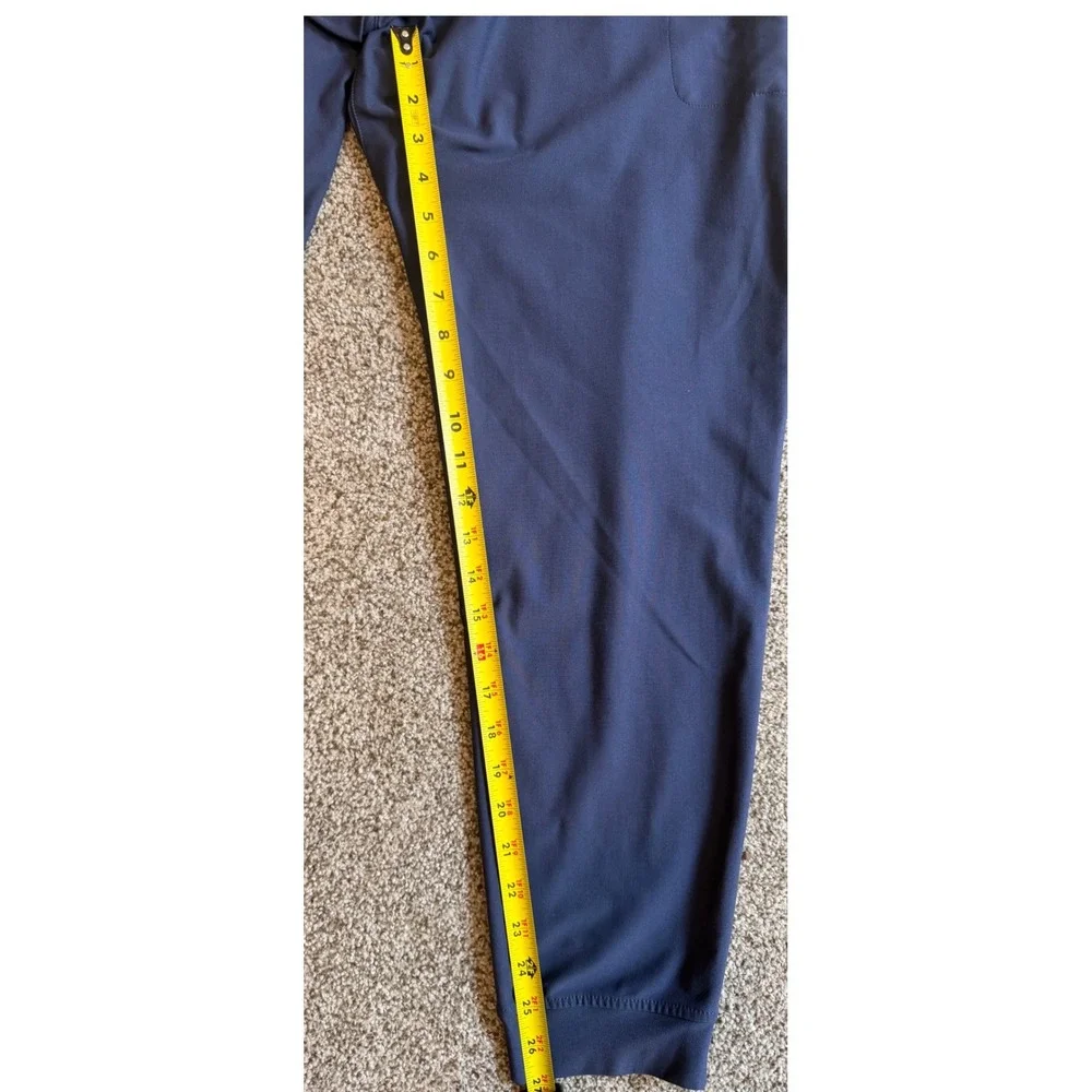 Peter Millar Crown Sport Mens Navy Blue Performance Joggers MA22EB301 Size L